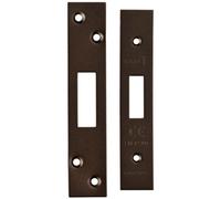 Loops Square Forend Strike & Fixing Pack Suitable for Deadlocks Matt Bronze Loops Multicolor