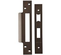 Square Forend Strike And Fixing Pack Suitable For Sashlocks Matt Bronze