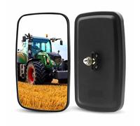 Square Forklift Rearview Mirror, HD Wide-Angle Rearview Mirror Rear View Mirror Auxiliary Convex Mirror for Truck Trailer Forklift RV, 23.5CMx13.5CM