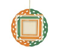 Square Frame PatternHanging Ornaments for Tree- Christmas Ornaments,Home Decor | Housewarming Gifts,Ceramic Keepsake for Family, Friends