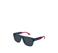 Square Frame Sunglasses- male- Gucci- Sunglasses- Blue- 56 MM- Accessories 56 MM