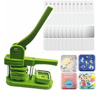Square Fridge Magnet Maker Machine Kit, Square Button Maker Machine for Fridge Magnet, 50mm/2 inch DIY Pin Badge Button Press Machine with 100pcs Badge Supplies
