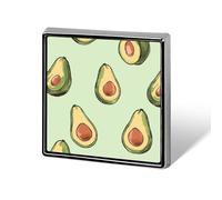 Square Fruit Pattern Brooch Classic Mini Pin 0.7 Inch Aluminum Alloy Lapel Pin Personalized Button Badge for Backpack Hat Suit Jacket Clothing Decoration