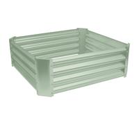 Harbour Housewares Square Galvanised Steel Raised Garden Bed - 90cm x 90cm - Green, Green