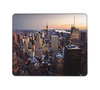 Square Gaming Mouse Pad New York City Print Comfortable Mouse Mat Pad Rubber Anti Slip Base Computer Mouse Pads for Desk Computers Laptop Office, Gaming 9.4"x7.9"