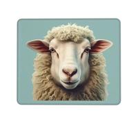 Square Gaming Mouse Pad Sheep Head Retro Animal Print Comfortable Mouse Mat Pad Rubber Anti Slip Base Computer Mouse Pads for Desk Computers Laptop Office, Gaming 9.4"x7.9"