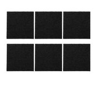 Square Garbage Bin Black Charcoal Filter Pads 6pcs Filtering Sponge