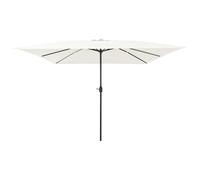 Square Garden Parasol 295x245 cm Sand White Berkfield Home Multi One Size