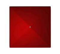 Square Garden Pavilion Replacement Cover 3x3m Burgundy Compatible with 2.5/3.0m Umbrellas Waterproof Canopy Fabric Ideal for Camping and Outdoor Events