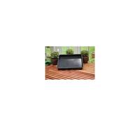 Square Garden Tray Black Plastic Potting