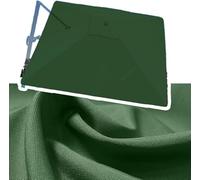 Square Garden Umbrella 250x250cm Replacement Canvas for Cantilever, Fabric for Market Table(Green,4x3.0m(13x9.8ft))