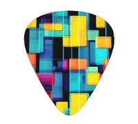 Square Geometry Diagram Guitar Plectrum Set Of 12, Including 3 Thicknesses Of Plectrums For Acoustic Guitars, #Ukuleles And More.