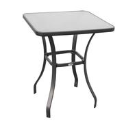 Square Glass Bistro Table Bar Dining Kitchen Breakfast Party Table 68.5x84 cm