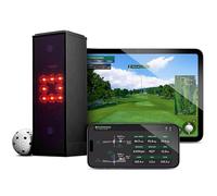 Square Golf Indoor Golf Launch Monitor, - Golf Simulator for Home with Realistic Practice & Accurate Feedback, High-Speed Camera, Ball Speed, Spin Rate, 3D Courses, Android/Apple/Windows Compatible
