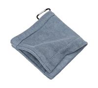 Square Golf Towel Microfiber Fabric Golf Towel Cleaning Tool Carabiner Hook Resistance Clip Golf Club Wipe Cloth