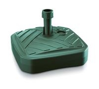 (Square Green) 10/12L Round/Square Plastic Umbrella Parasol Base Stand Garden Sunshade Holder