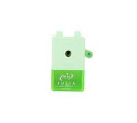 Square Green Desktop Manual Pencil Sharpener with Helical Blade, Hand Crank Sharpener, 3 Colors