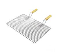 Square Grill Grate 67x40cm of Stainless Steel with Handles as Cooking Grid for Charcoal, Gas BBQ etc