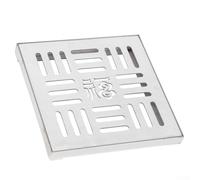Square Gulley Grid Drain Cover Grate Lid, Stainless Steel Drain Grate Drainage Cover Channel Grate With Frame, For Driveways, Gardens(300 * 300 * 20 * 2mm)