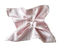 Square Hair Scrunchie 20cm Satin Square Scrunchies Elastic Hair Bands Women Ponytail Holder Large Ties Rope Accessories Fashion(Pink)