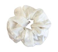 Square Hair Scrunchie Cream-Colored Square Scarf Hair Ties, Bands, And Large-Diameter Elastics Sweet(Round)