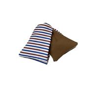 Square Hair Scrunchie Double Layer Fabric Horizontal Stripe Scrunchies For Women Pleated Square Scarf Bow Hair Tie Charming Fashion Accessories(Style1)