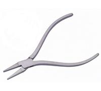 Square Handles Flat Nose Pliers, Stainless Steel, 120mm Slim Line, Multi Purpose for Jewellery and Optical Work