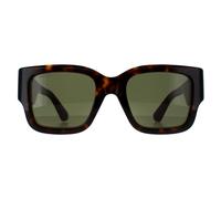 Square Havana with Green and Red Green GG1663S Gucci Brown One Size