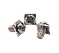 Square Head Bolt, M3 M3.5 M4 M5 Terminal Block Screw With Square Washer Pan Head Sems Screws(Wit,M3.5x6x7 200pcs)