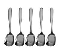 Square Head Stainless Steel Spoons Serving | Soup Spoons - Thick Tea Cutlery Utensils for Parties Dinners Catering Services