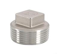 Square Head Water Pipe, 304 Stainless Steel with Inner and Outer Screws, Designed for Reliable Connection in Various Fields (DN32)