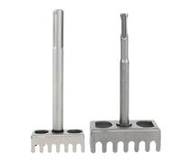 Square Hole Cutter - Electrical Box Saw for Professionals | Hardened Carbon Steel with Serrated Edge & Depth Gauge Marks for Drywall, Sheetrock, Plaster and Wallboard Installation