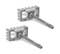 Square Hole Cutter for Electrical Box, Manganese Steel Rectangle Slot Cutter for Square Drive, Fast Wall Square Hole Puncher for Electric Hammer (2)