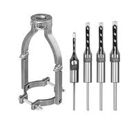 Square Hole Drill Bit Adapter and Square Hole Drill Bit Sets, Square Tenon Machine Converter Holder Square Hole Drill Machine Chuck Bracket Eyelet Accessories (A)