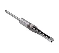 Square Hole Drill Bit, High Speed Steel Mortiser Drill Bit, Incisive Wear - Resistant Square Wood Chisel Drill Bit with U - Shaped Sleeve for Density Board Hardwood (16mm)
