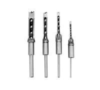 Square Hole Drill Bit Set Carbon Steel Mortising Chisel Bits 7pcs for Woodworking (4pcs)