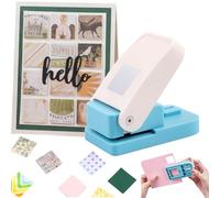 Square Hole Punch, 1 inch Craft Lever Paper Punches, Portable Manual Square Stamp Craft Puncher for Crafting Card Making Supplies, DIY Projects, Gifts，Stationery, Greeting Cards Arts Fun Project