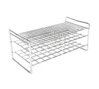 Square Hole Tube Holder Stainless Steel Laboratory Equipment 50 Hole Test Tube Stand for Experiments Drying Process Alkali