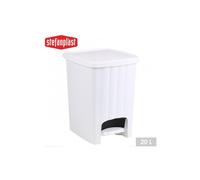 Square Home Kitchen Pedal Bin 20L White