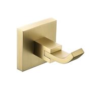 Square Hook Brushed Brass