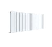 Square Horizontal Double Panel Radiator - 600mm x 1572mm - 5589 BTU - Satin White