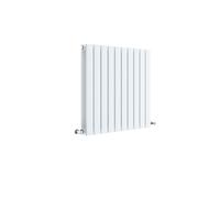 Square Horizontal Double Panel Radiator - 600mm x 586mm - 1863 BTU - Satin White