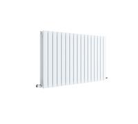 Balterley Lucia Square Horizontal Double Panel Radiator, 600 x 992mm Satin White Balterley White