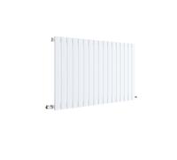 Square Horizontal Single Panel Radiator 2313 BTU Satin White 600x992mm Balterley White One Size