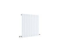 Square Horizontal Single Panel Radiator - 600mm x 586mm - 1361 BTU - Satin White