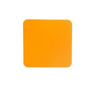 Square Imitation Leather Cup Mat Home Coaster Waterproof Oil Resistant Non-slip Pad Heat-insulating Tea Coffee Mug Drinks Holder(Orange)