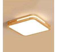 Square Indoor Wooden Ceiling Lights 3000K-6000K Dimming Ceiling Lamp Easy Installation Home Decoration Lighting Fixture Ultra-Thin Side Emitting Design Flat Light Bedroom, Kitchen, Living Room KNBVFHG