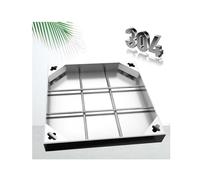 Square Inspection Cover Invisible Sewer Access Cover for Driveways Sidewalks Roads Easy Maintenance (5cm 80x80cm 31.5x31.5in)