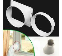 Square Interface 150MM AC Exhaust Duct Connector Durable ABS