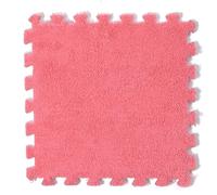 Square Interlocking Jigsaw Puzzle Carpet Mat, DIY Anti-slip,10/12/16/20 Pcs(Dark Pink,10pcs)